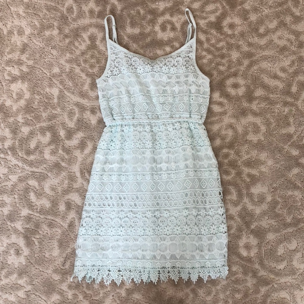 Mint Green Lace Dress
